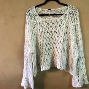 Free People Creme Knit Sweater