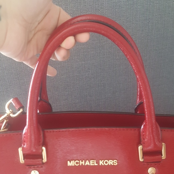 Deep red michael kors Selma bag - Picture 5 of 5