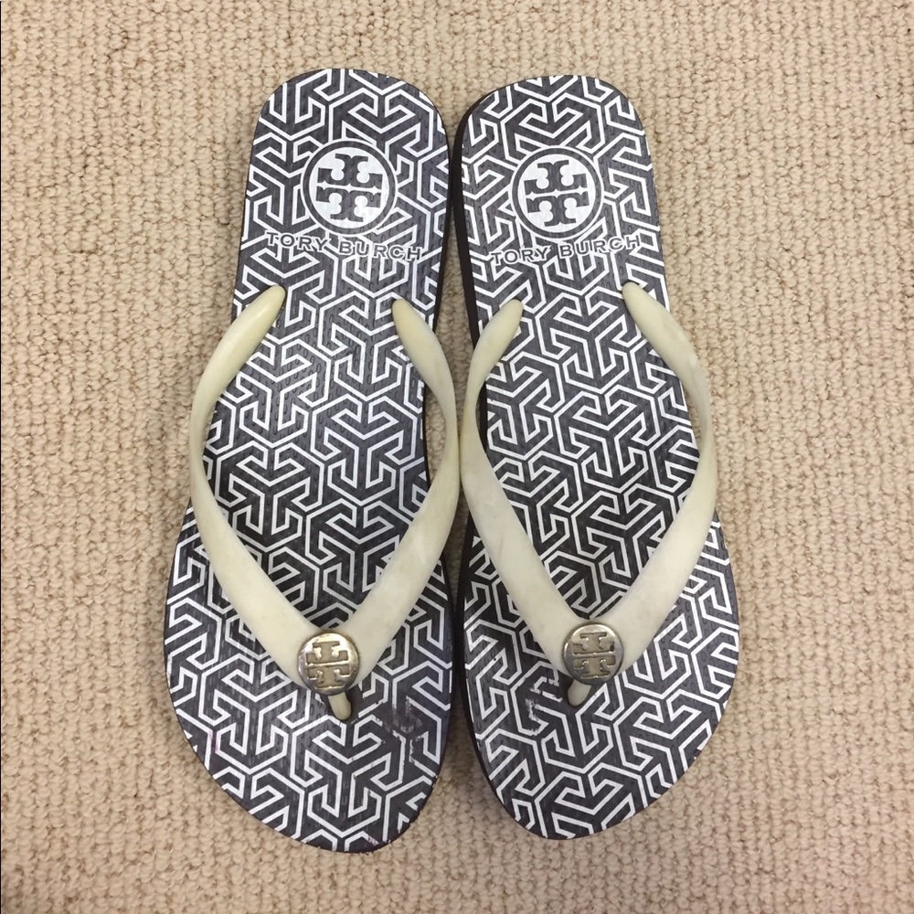 Tory Burch flip flops.