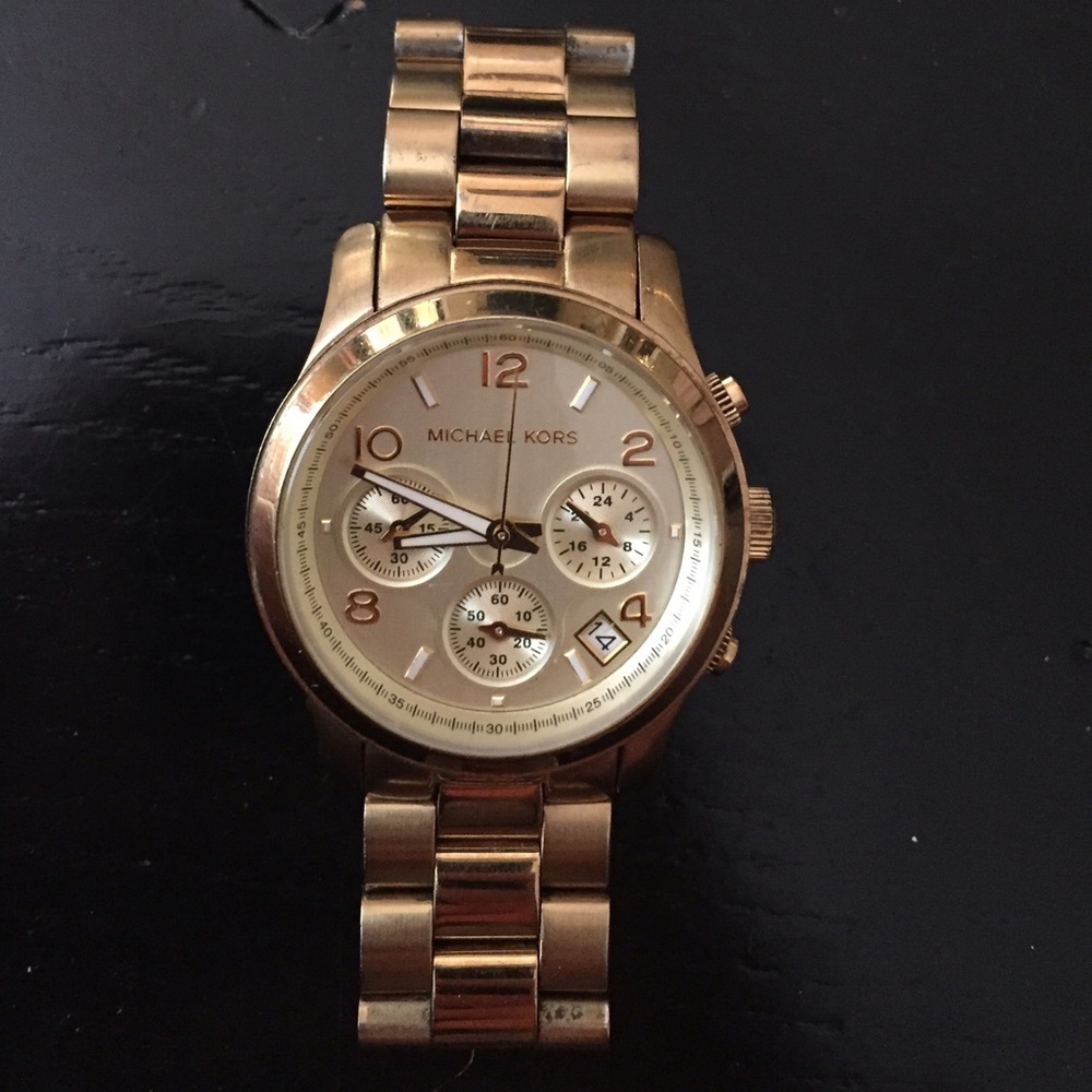 Michael Kors runway watch in gold