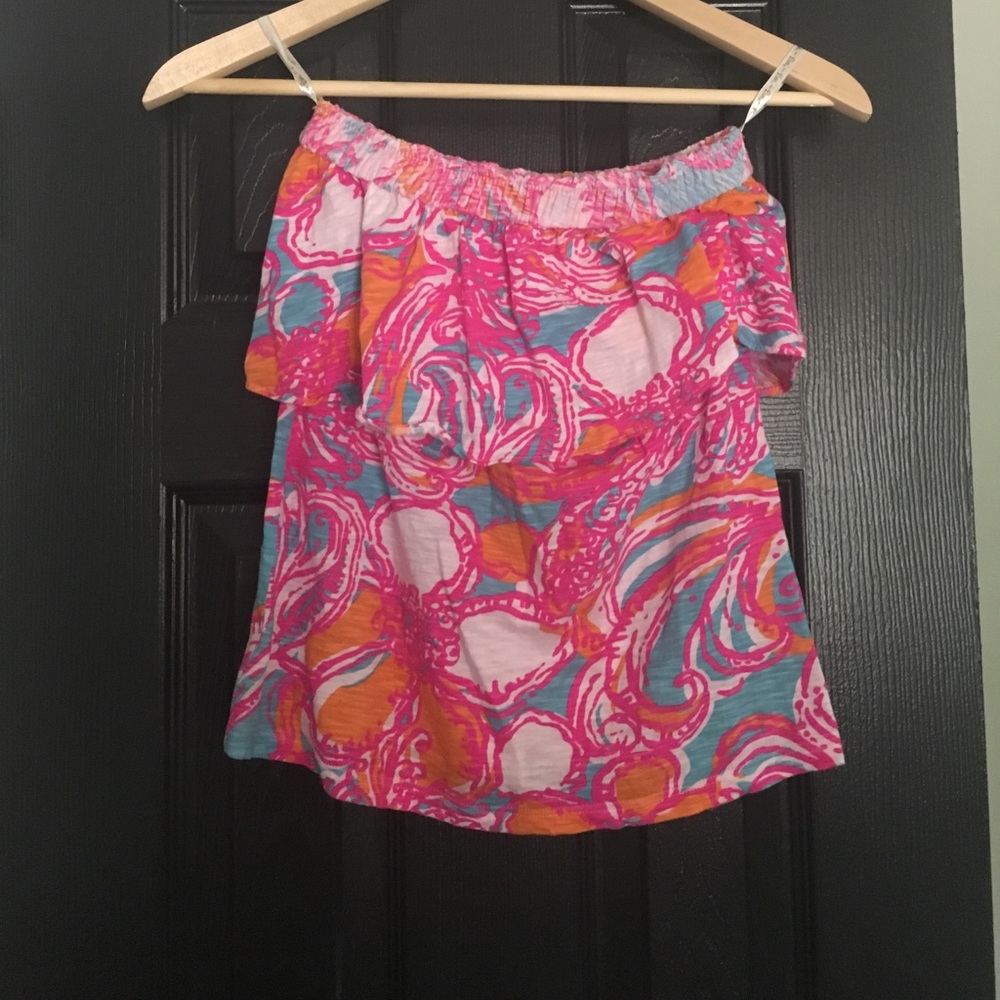 Lilly Pulitzer strapless top
