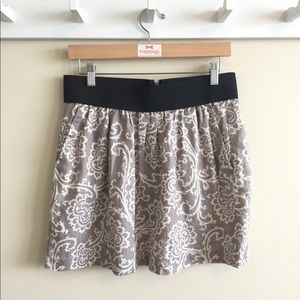 Loft grey mini skirt