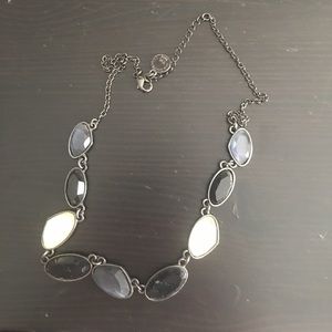 Grey tone statement necklace