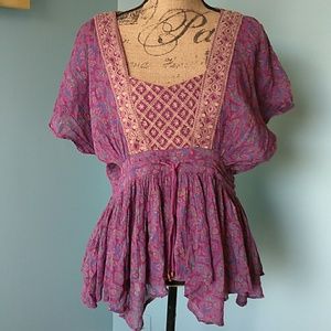 Free People embroidered top