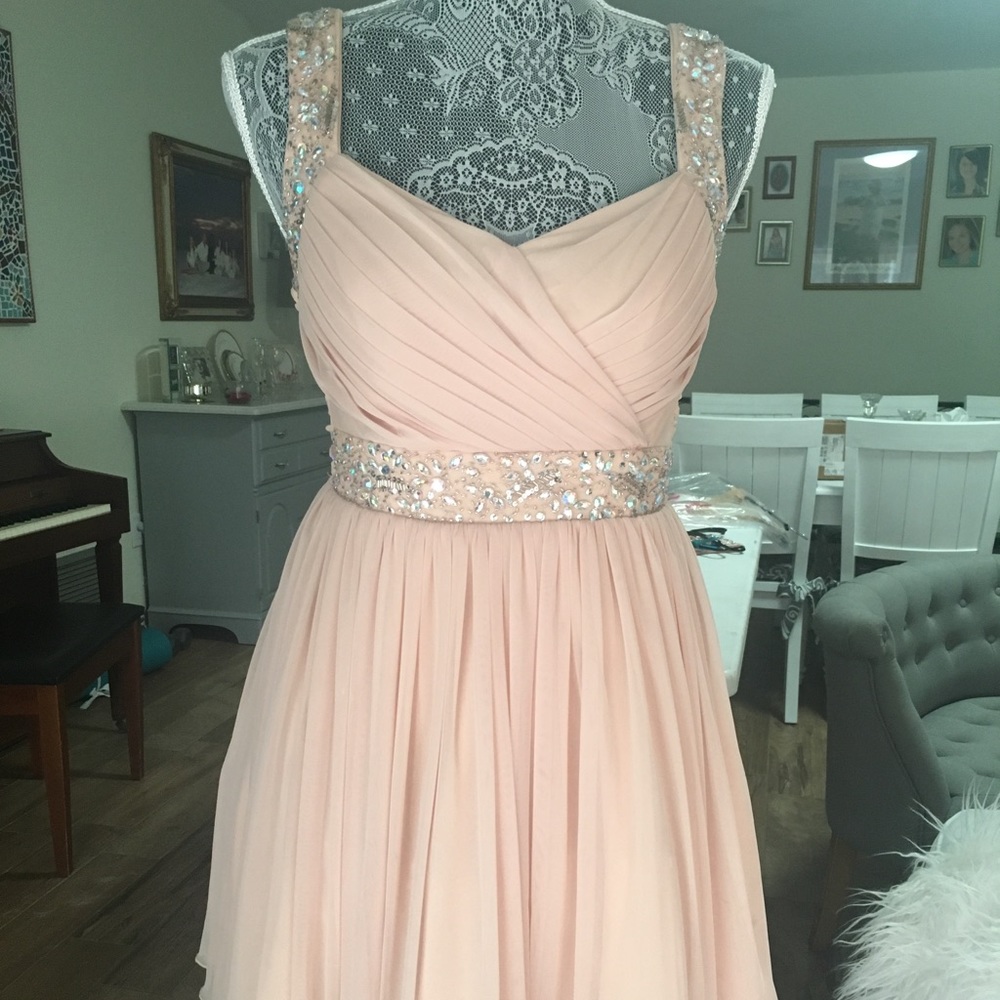 Blush pink homecoming/school dance/party dress