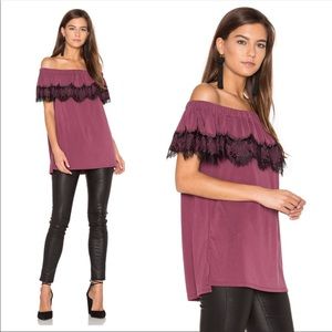 Ella Moss Isabella Lace Off The Shoulder Top