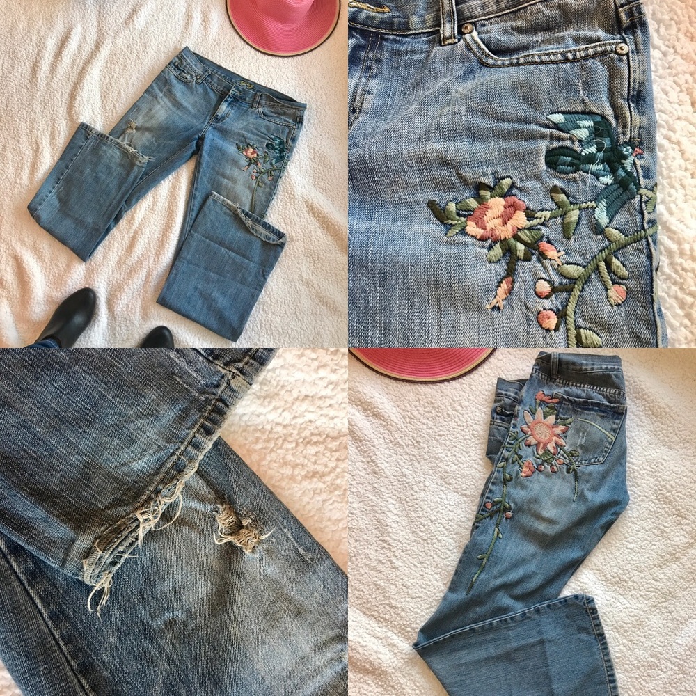 Custom Embroidered Jeans