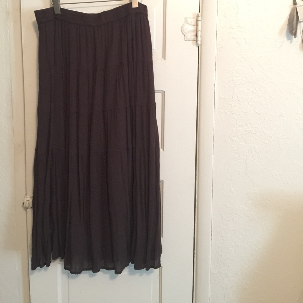 Brown Maxi Skirt