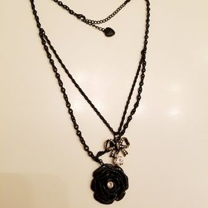 Betsey Johnson Rose Necklace