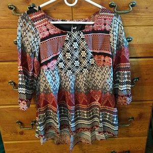 NWT bohemian style blouse