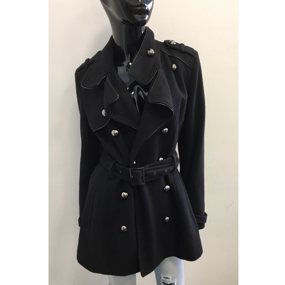 Miss Sixty Black Trench Coat
