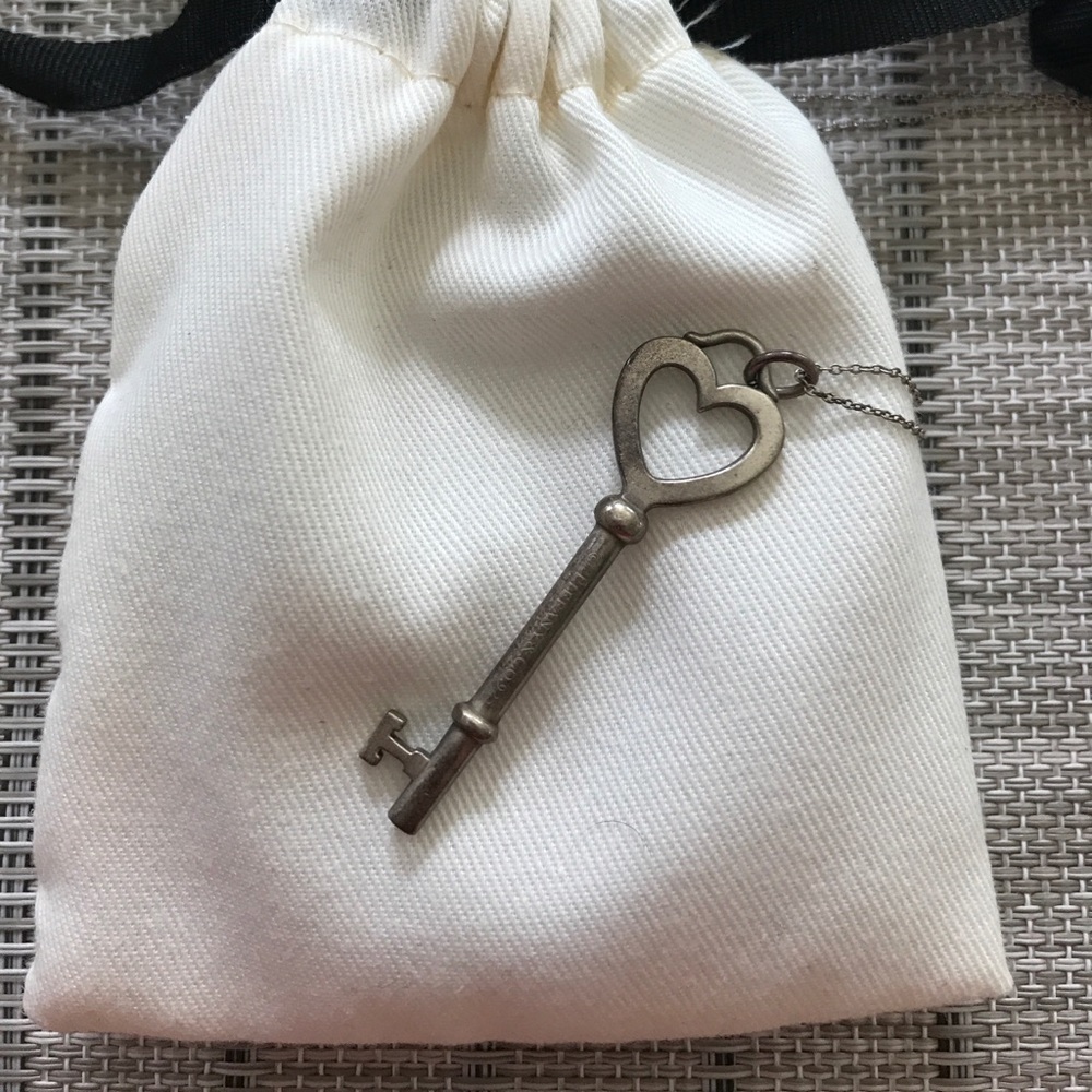 Tiffany and Co. heart key necklace
