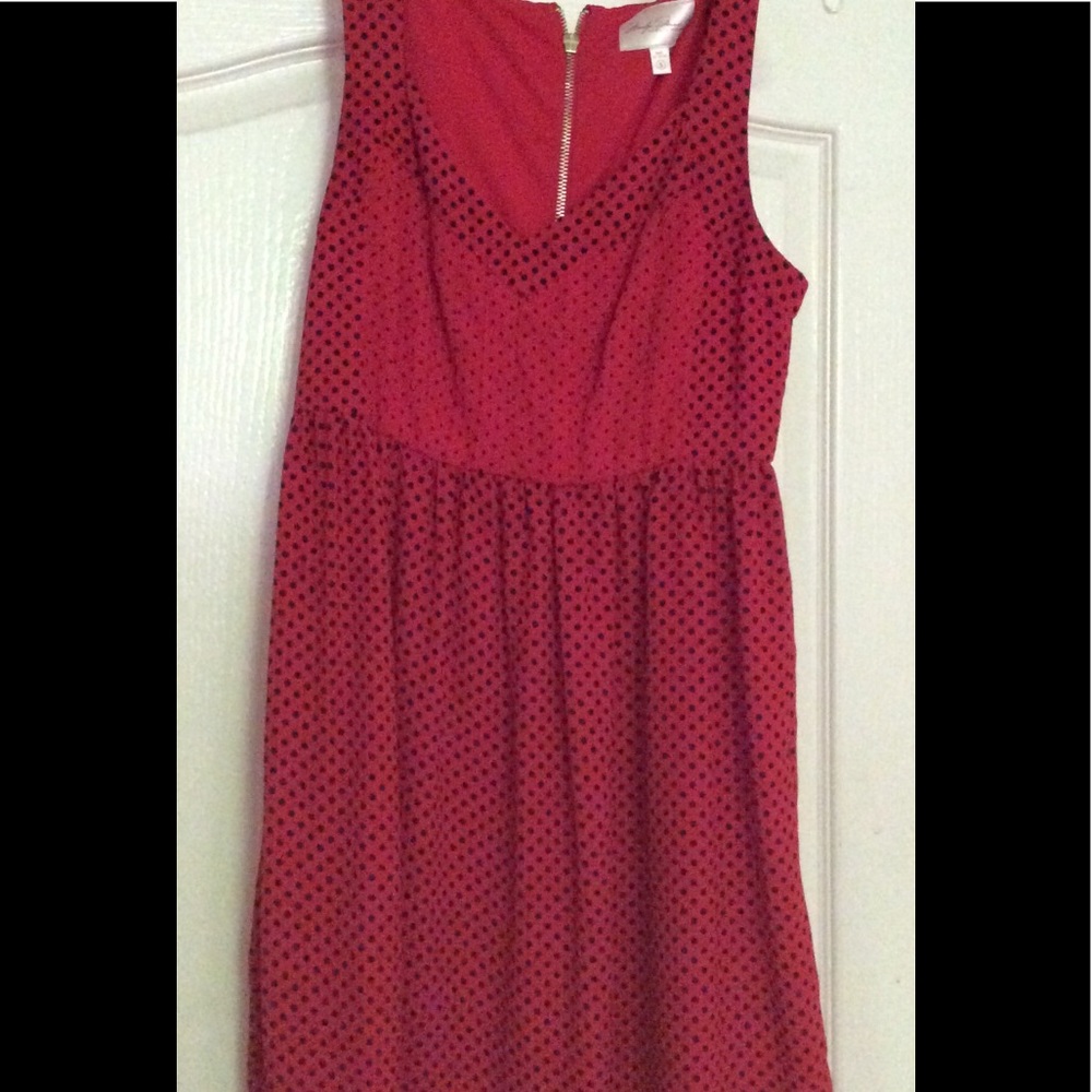 Marilyn Monroe red with black polka dots dress