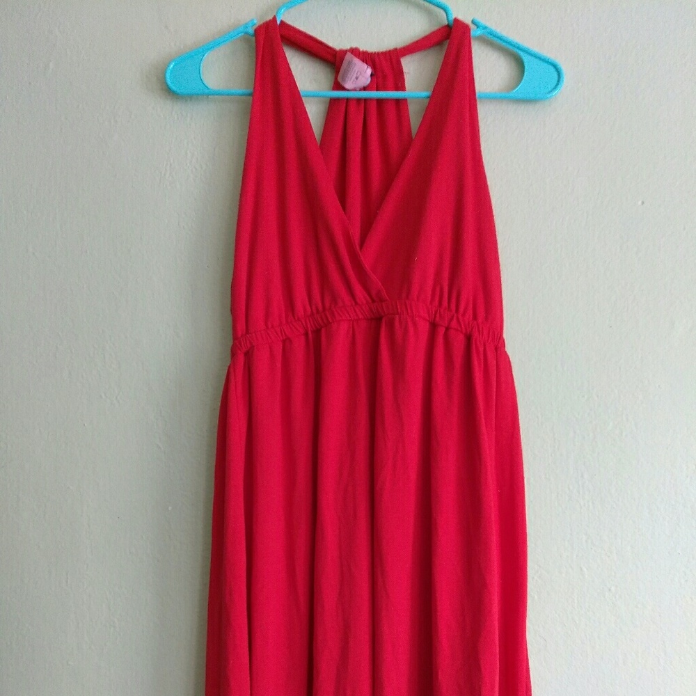 Flirty halter dress