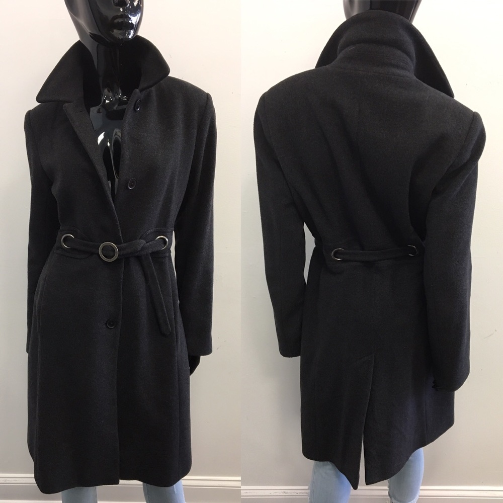 Via Spiga Gray Trench Coat