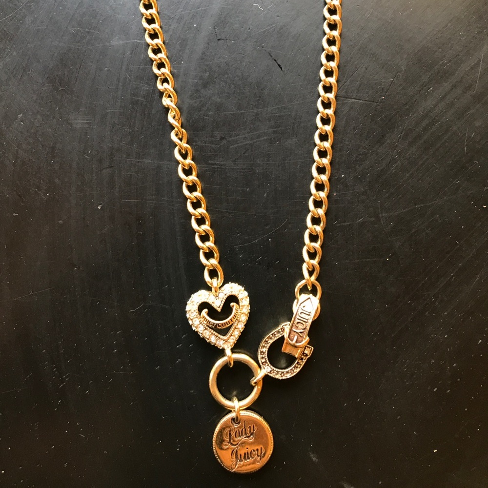 Juicy Couture Gold Charm Choker Necklace