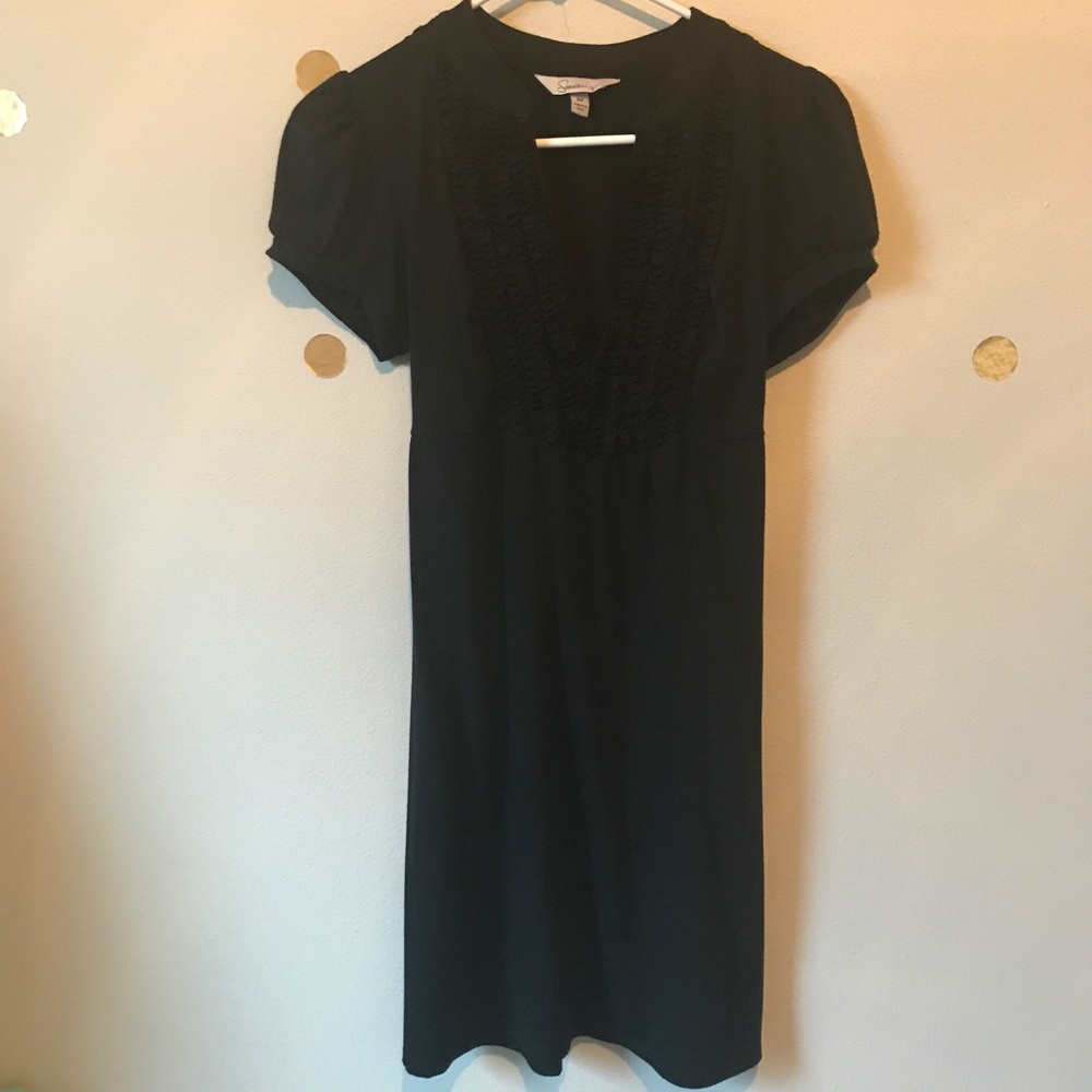 Speechless Little Black Midi Dress