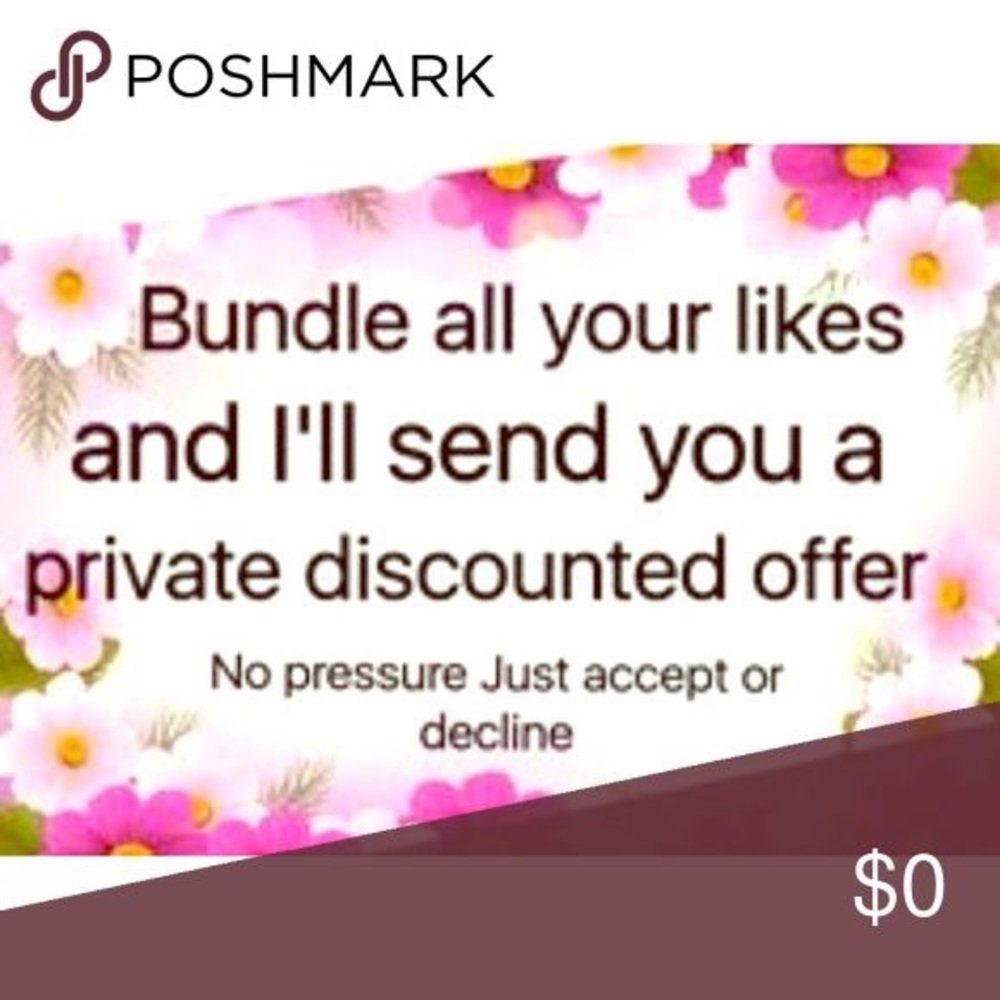Bundle your items for a private discount