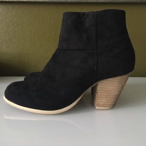 Black Suede Booties