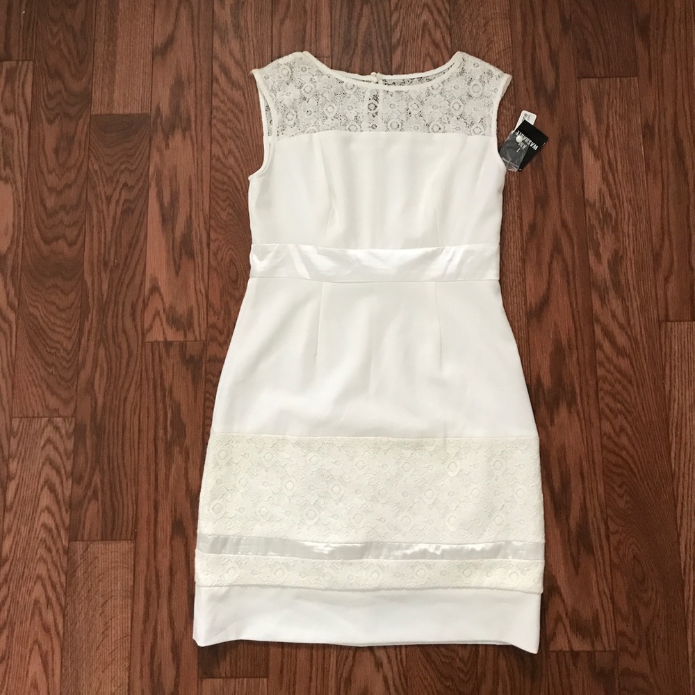 White sheath dress NWT