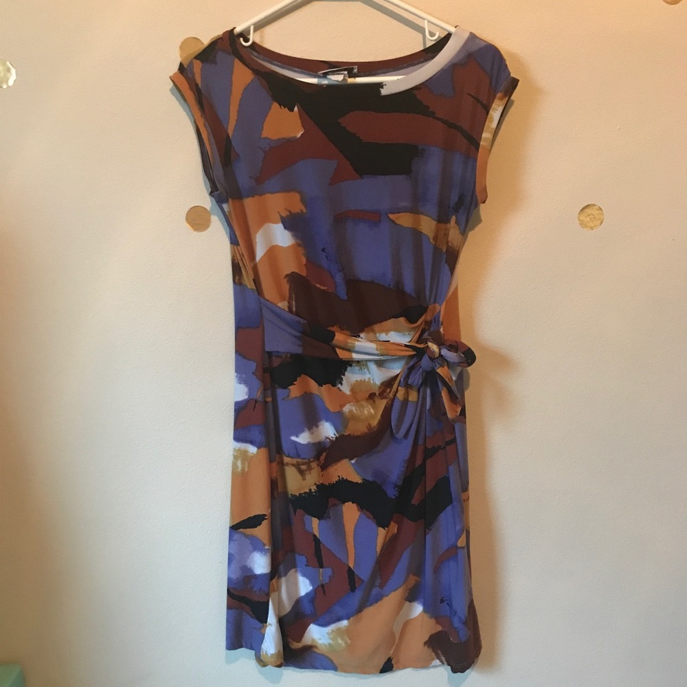 J.B.S Watercolor Abstract Career Dress