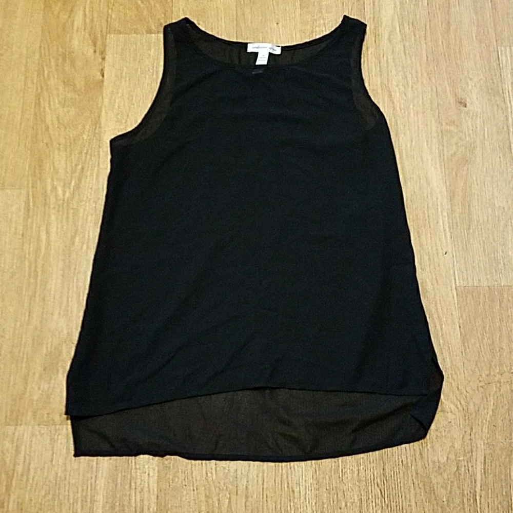 Black see through top