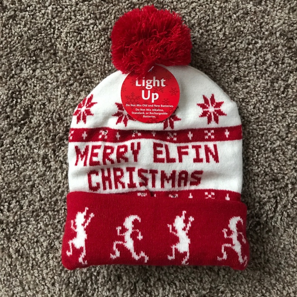 Merry elfin Christmas beanie NWT