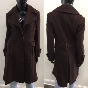 Chocolate DKNY Trench Coat