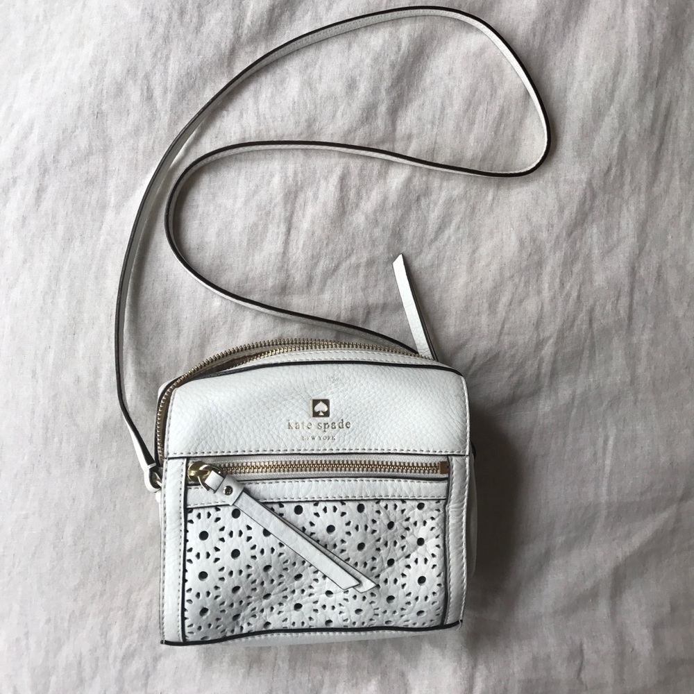 Small white Kate Spade shoulder bag