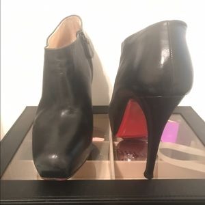Black Christian Louboutin Booties