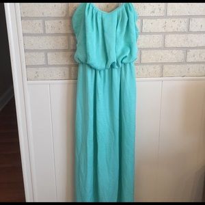 Teal floor length dress ❤️👗