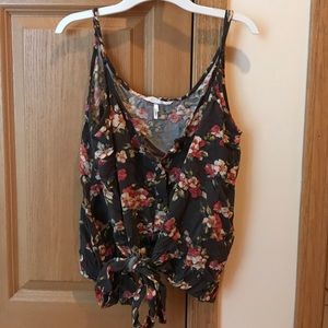 Kirra floral tie up tank