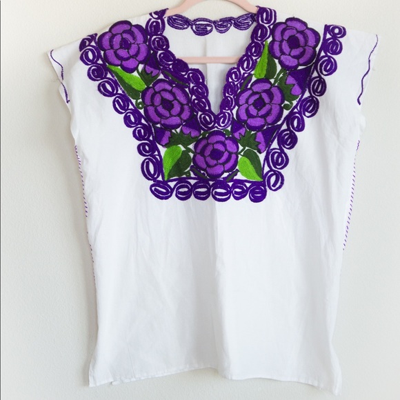 Embroidered Mexican/Frida Kahlo Top - Picture 5 of 6