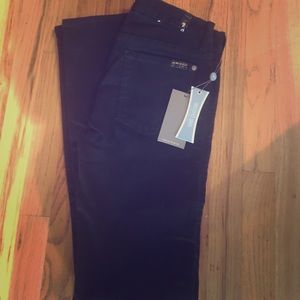 7 for all Mankind second skin black Denim size 29.