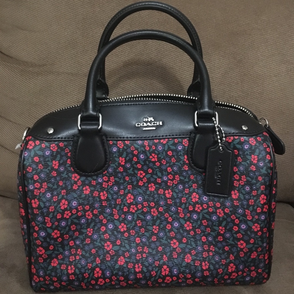 NWT Coach Mini Bennett Floral Satchel