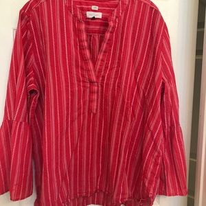 Loft brand deep coral top