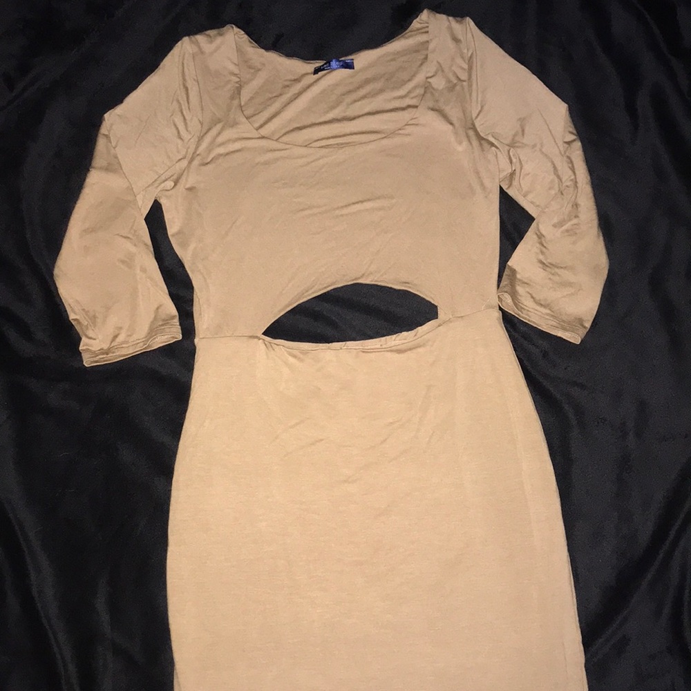 Never worn nude cut out dress