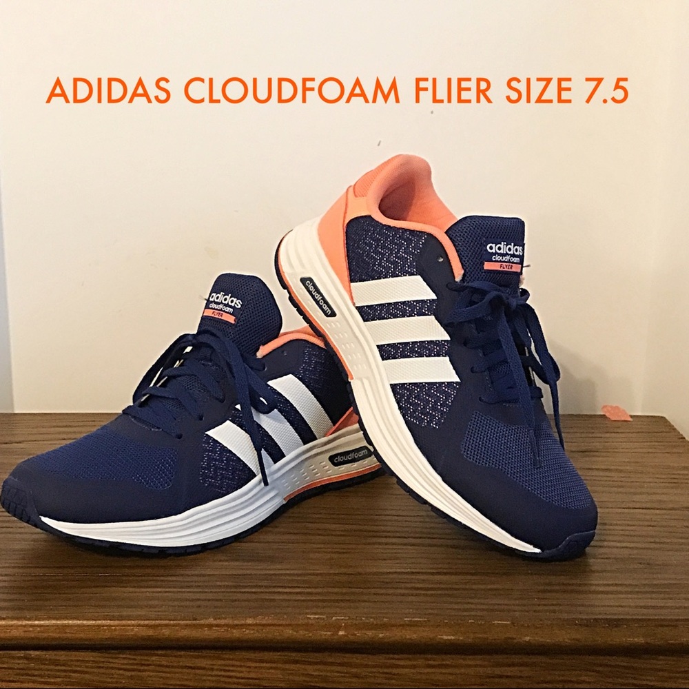 ADIDAS CLOUDFOAM FLIER RUNNING SHOE 7.5 NWOT