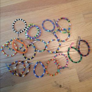 Homemade beaded bracelets