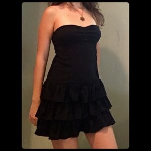 Billabong Flirty Strapless Ruffle Dress