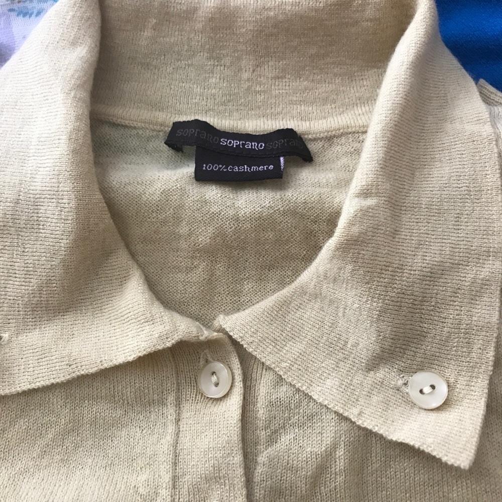 Butter cashmere polo sweater