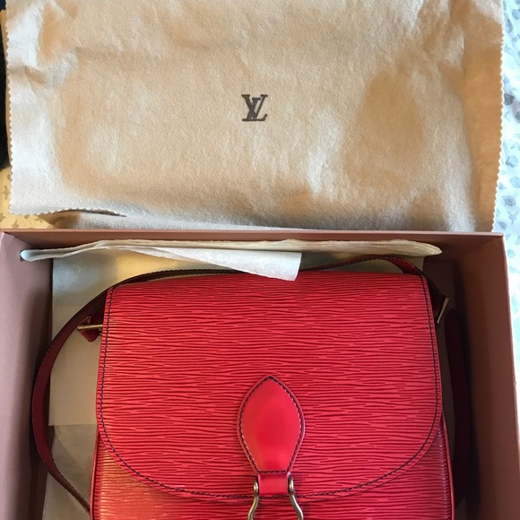 Authentic Vintage Red  LV EPI CAROUCHIERE GM Bag - Picture 4 of 6