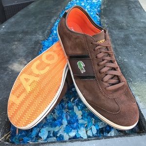 Lacoste Brown Suede Men's Sneaker