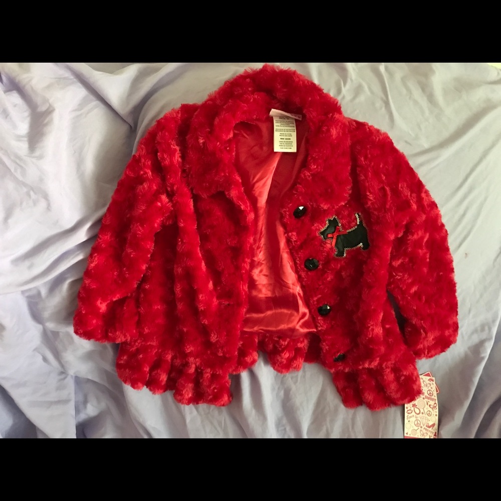 NWT! Red Fancy Toddler Jacket