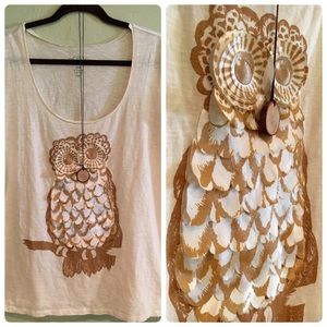 Old Navy Textured Owl Tee