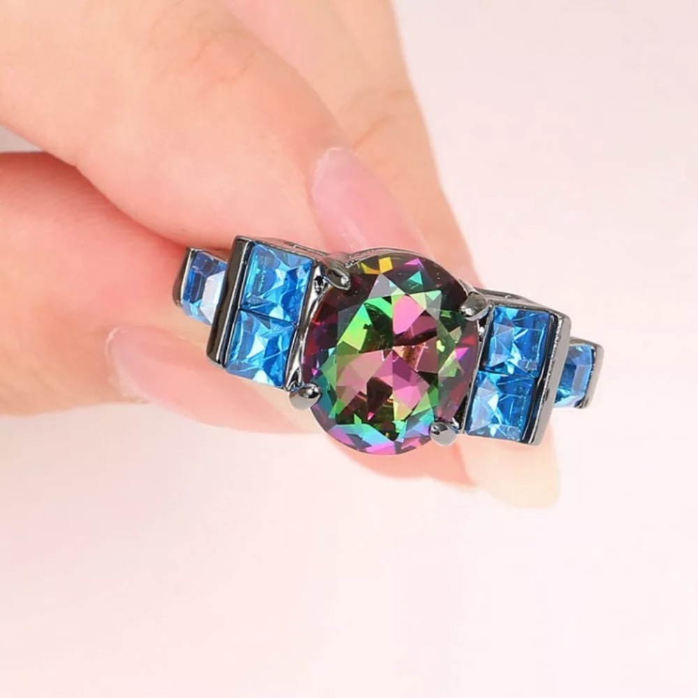 5 for $25 • Gemstone Statement Ring - Size 8
