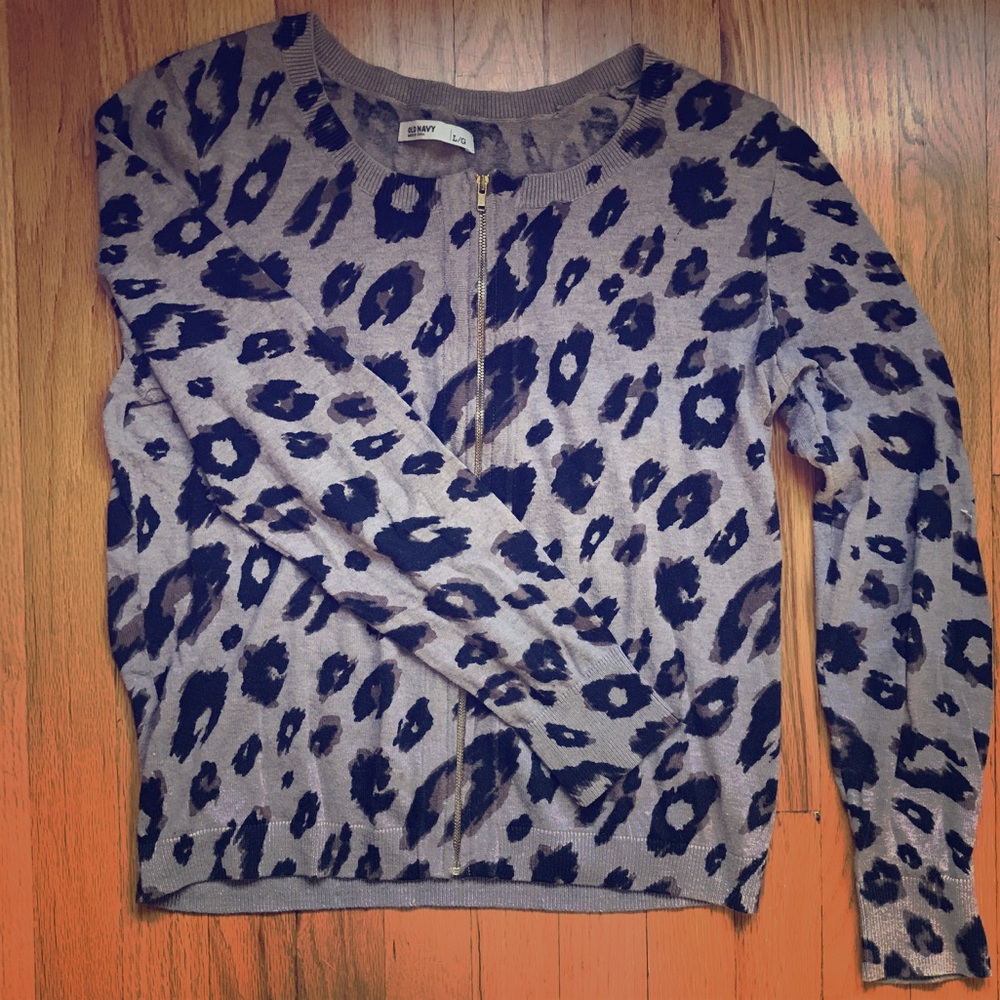 Old Navy Leopard dress sweater
