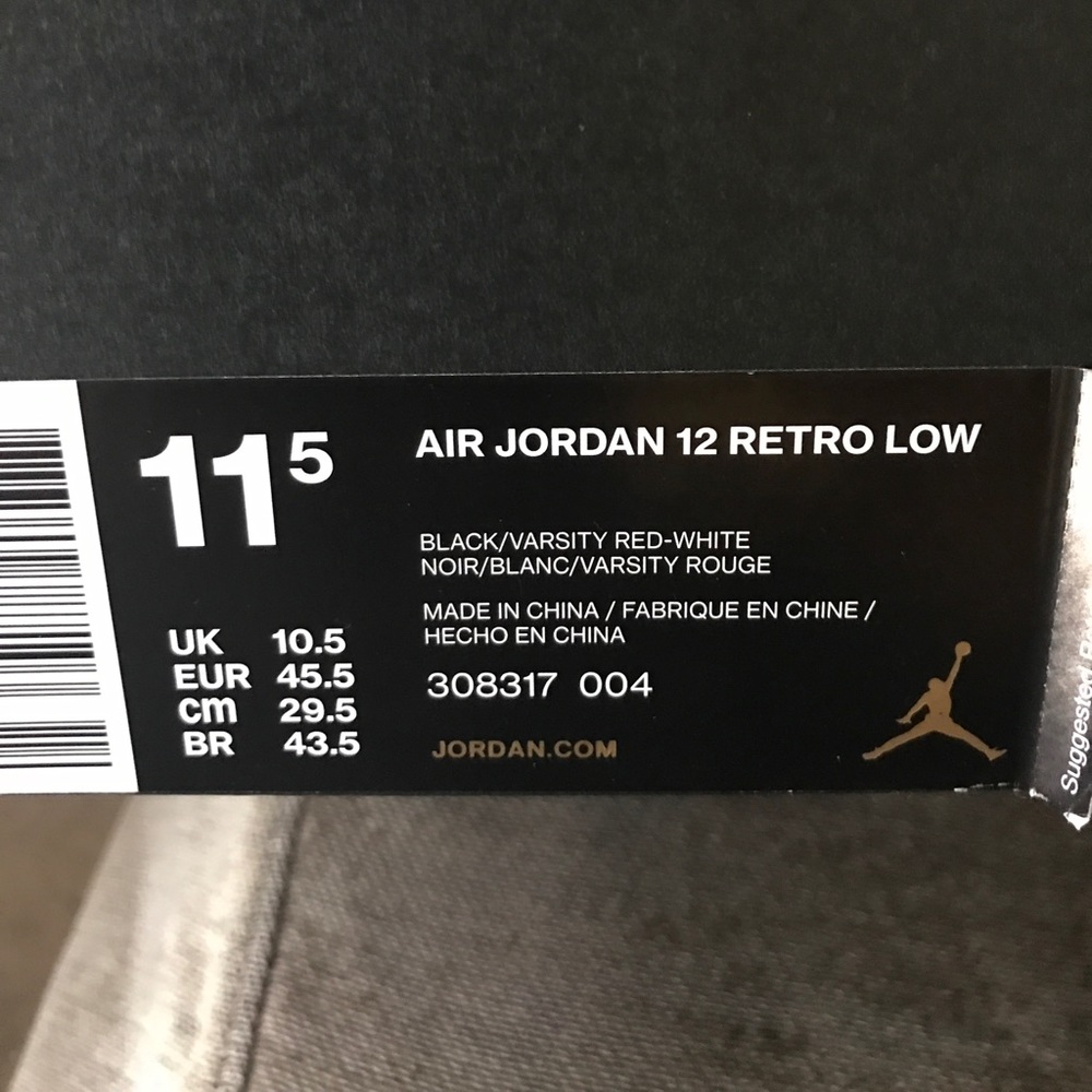 Authentic Air Jordan Playoff 12 Lowtop