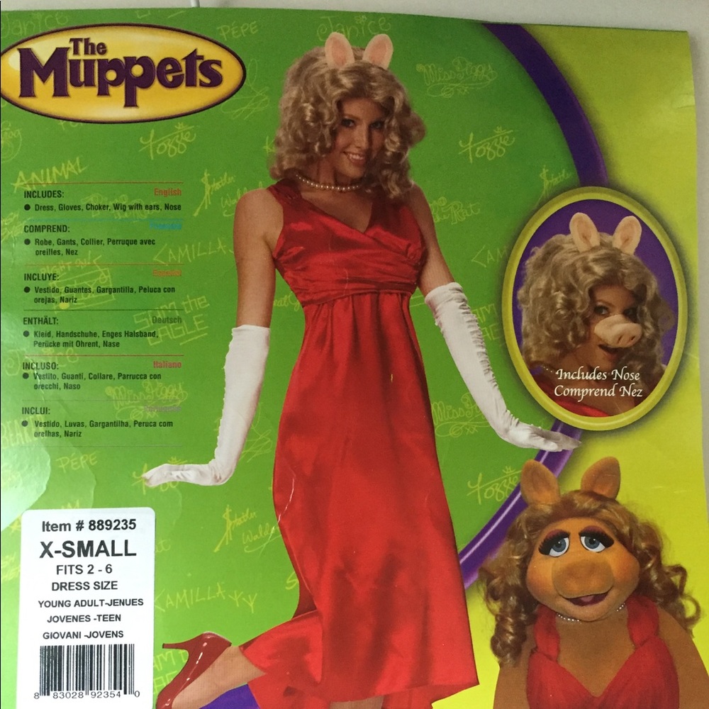 Miss. Piggy Halloween Costume