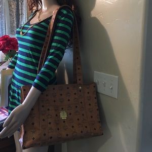 Authentic MCM Vintage shoulder tote bag purse